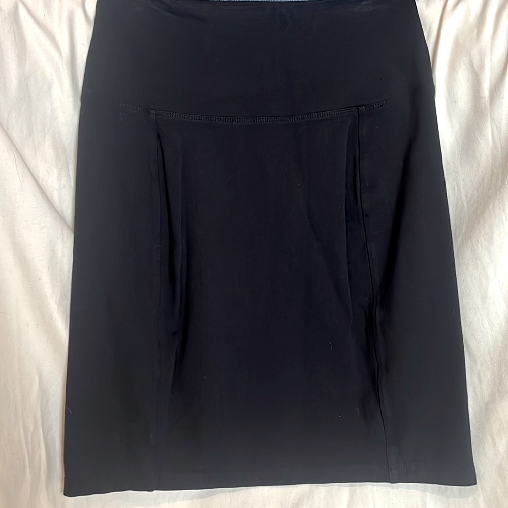 Lysse Women’s Tummy Control Black Skirt Size Medium; Double Layer